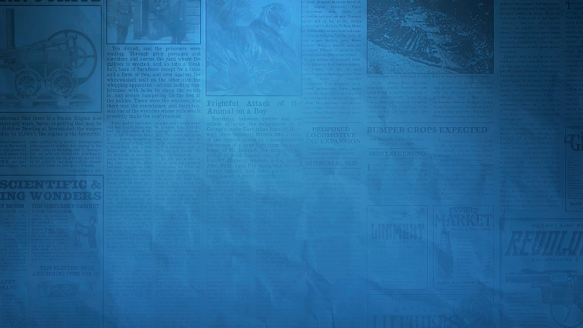 Textura de periódico azul desktop